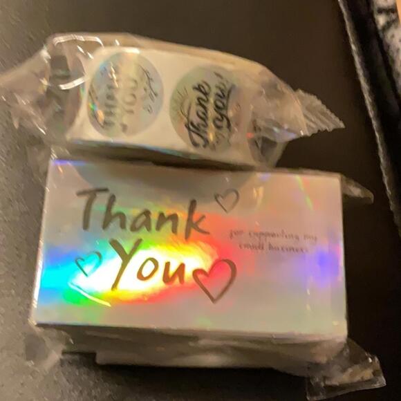 Thank you business cards and 1” stickers - Picture 1 of 3